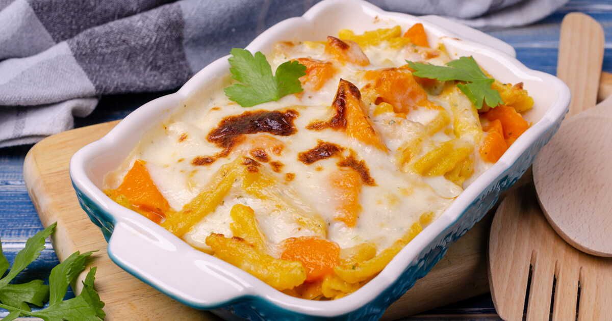 Découvrez le gratin de macaroni à la butternut : une recette réconfortante signée Julie Andrieu