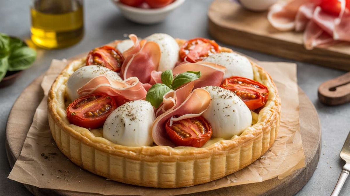 La tarte méditerranéenne aux tomates et burrata : une recette à ne pas manquer