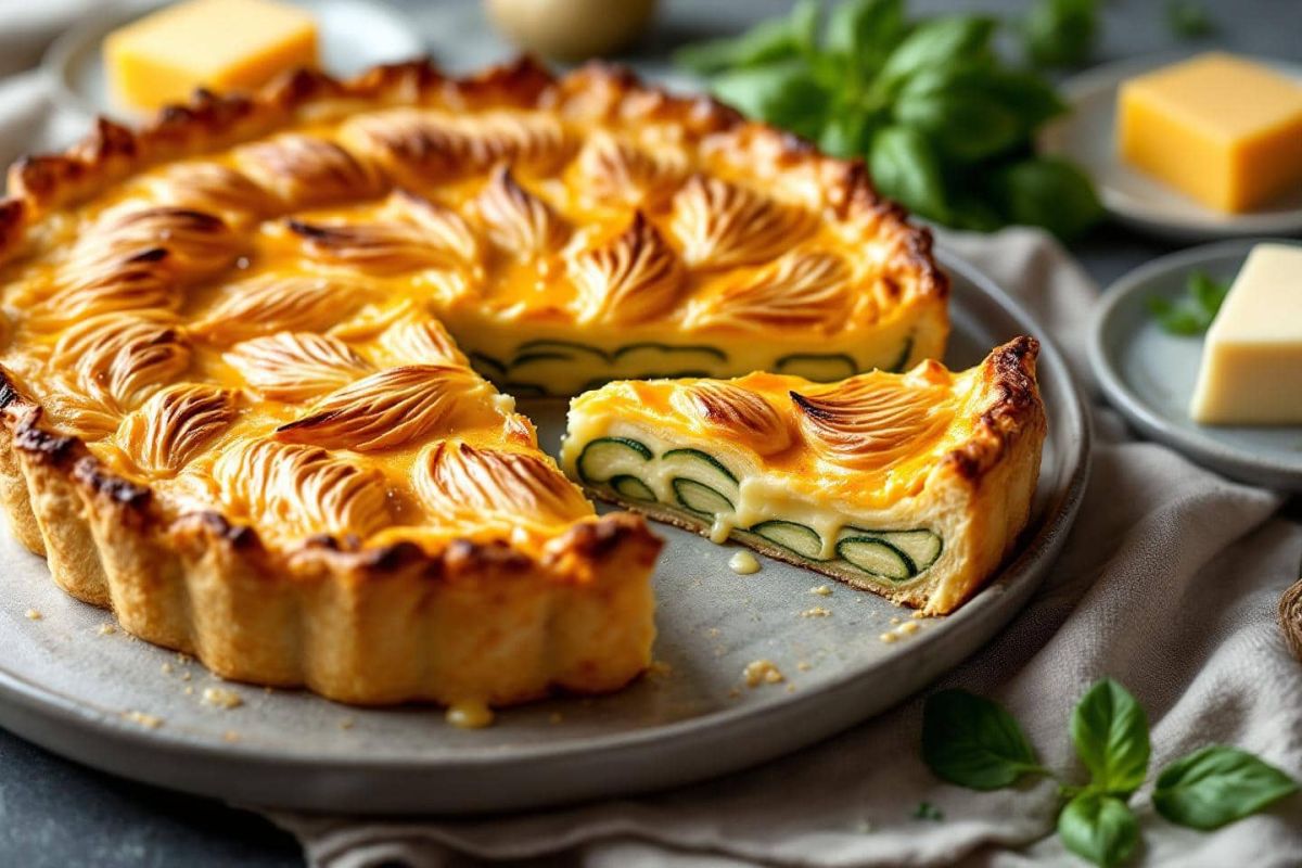 Sublimez la courgette avec une délicieuse tourte fondante au fromage