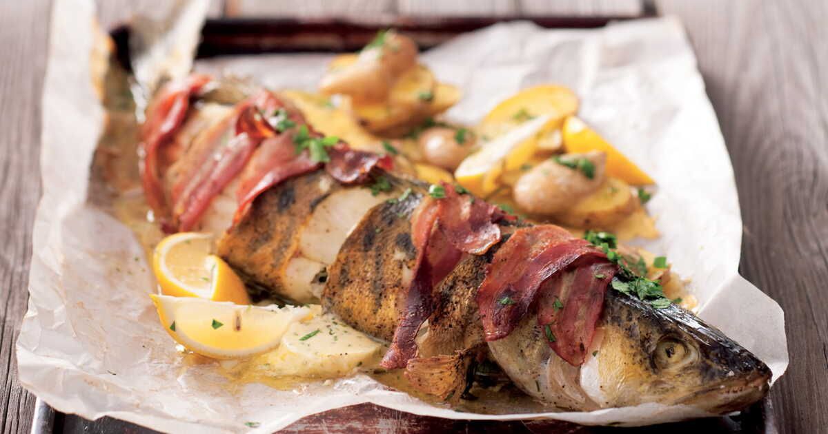 Une truite citronnée au lard pour éveiller vos papilles