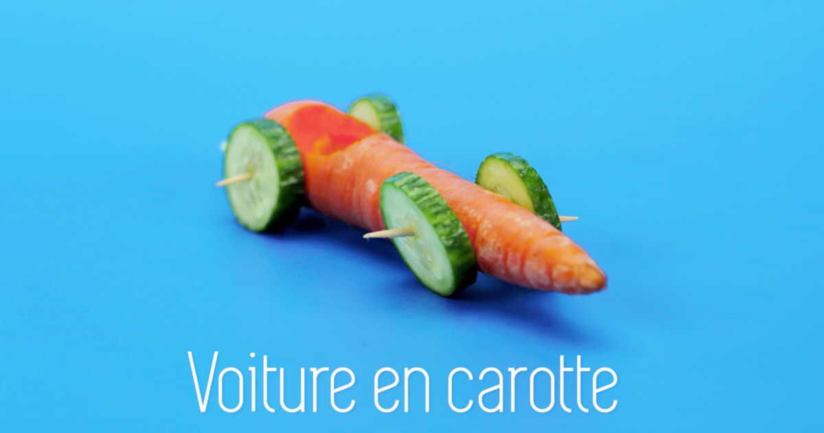 La cuisine créative : quand les carottes deviennent des voitures