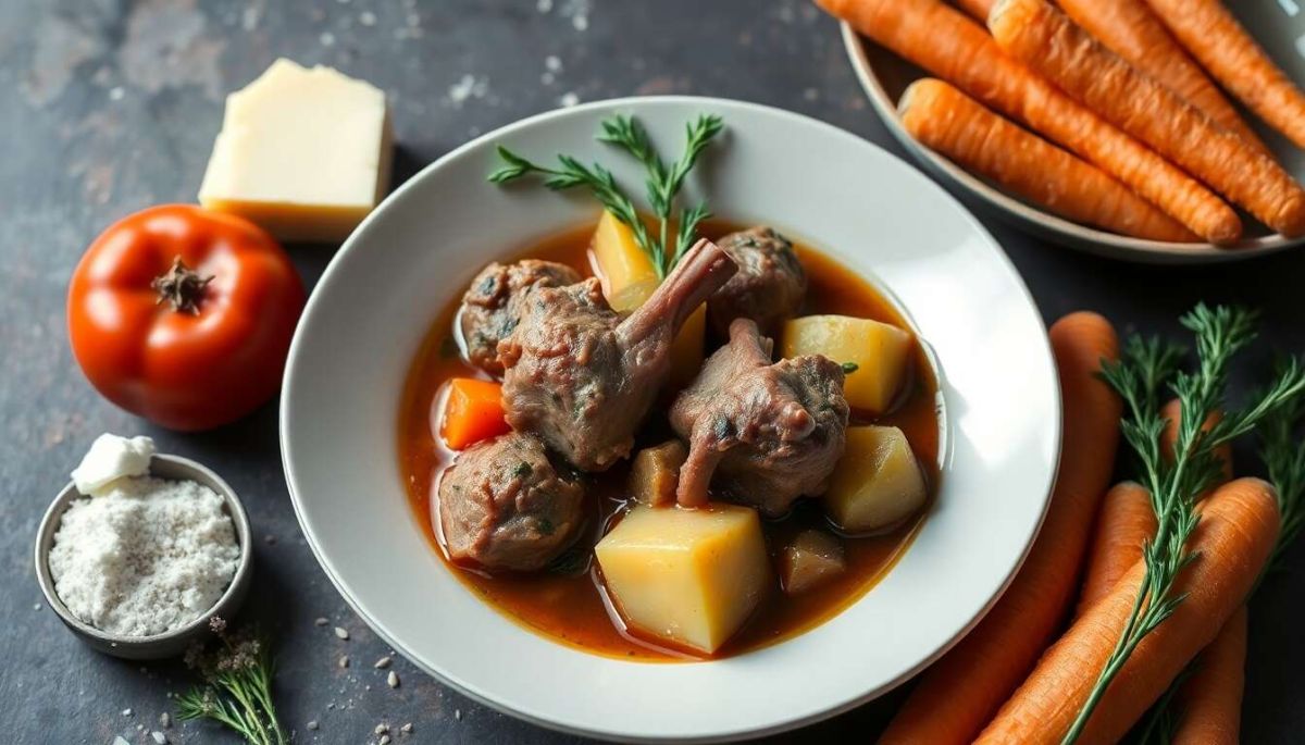 Savourez un ragoût d'agneau réconfortant aux pommes de terre
