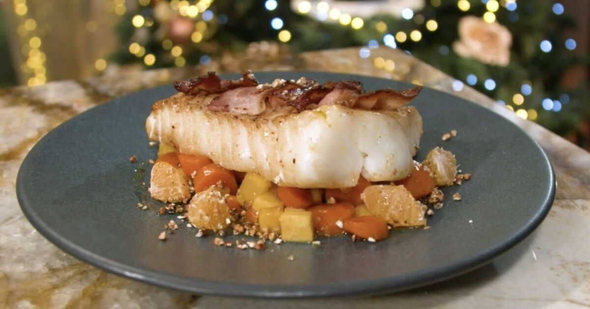 La délicieuse recette de cabillaud au lard de Cyril Lignac