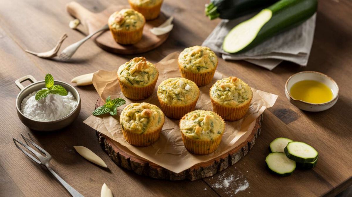 Des muffins salés courgettes feta pour un apéritif estival inoubliable