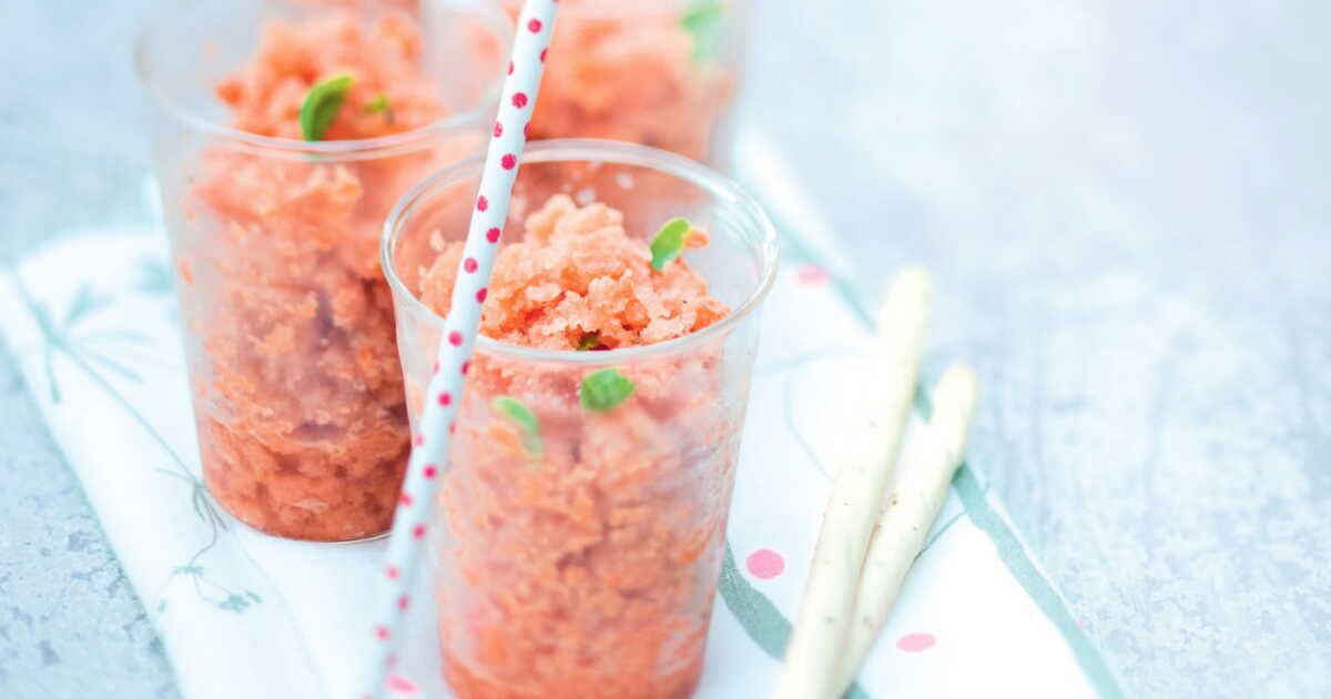 Granité de tomates au basilic