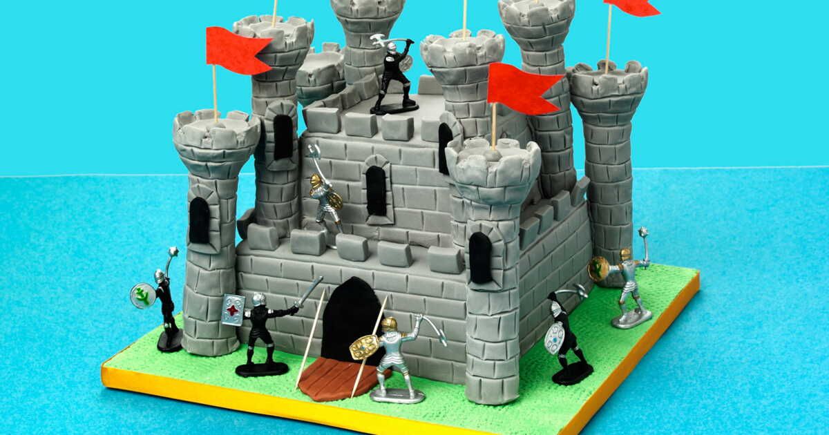 la magie d'un château en pâte à sucre à portée de main