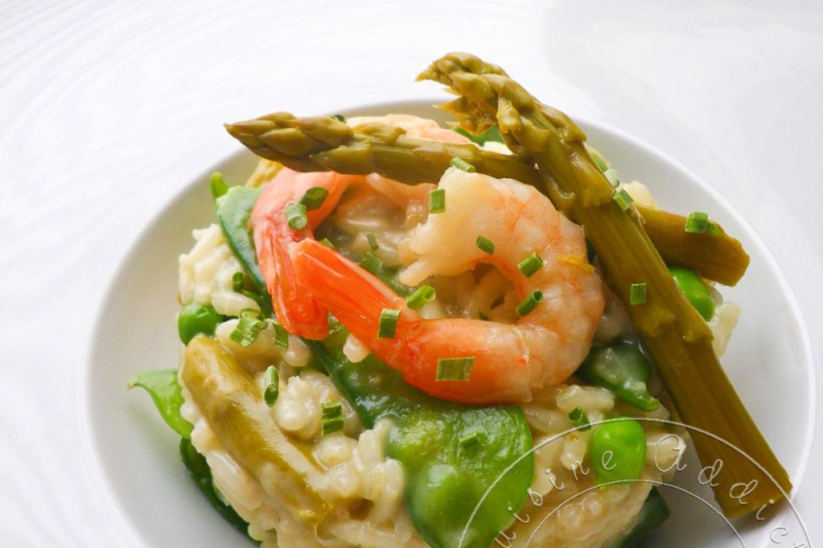 Risotto vert & Scampi