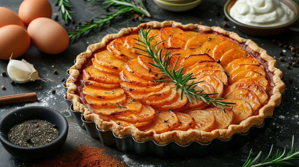 Laissez-vous séduire par notre tarte aux patates douces raffinée