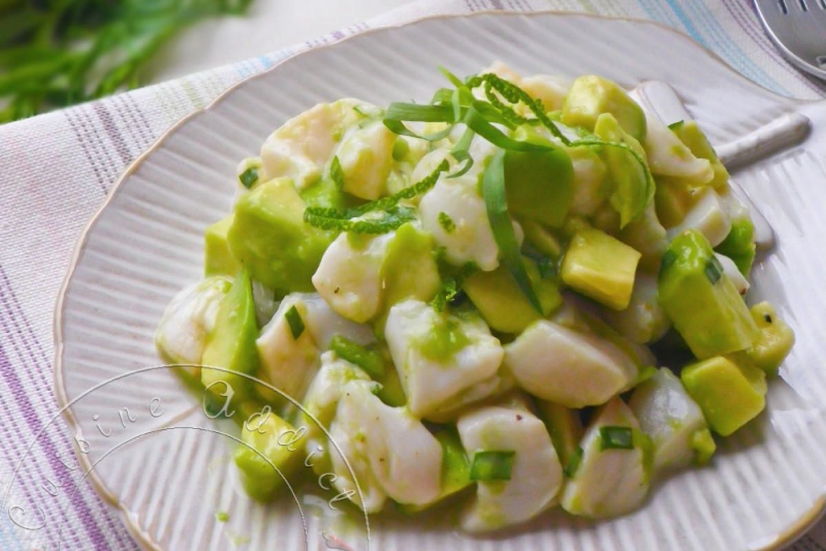 Tartare de Saint-Jacques & Avocat au Citron Vert