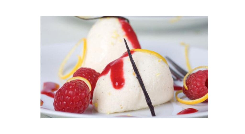 Une mousse de citron légère aux framboises à moins de 150 calories