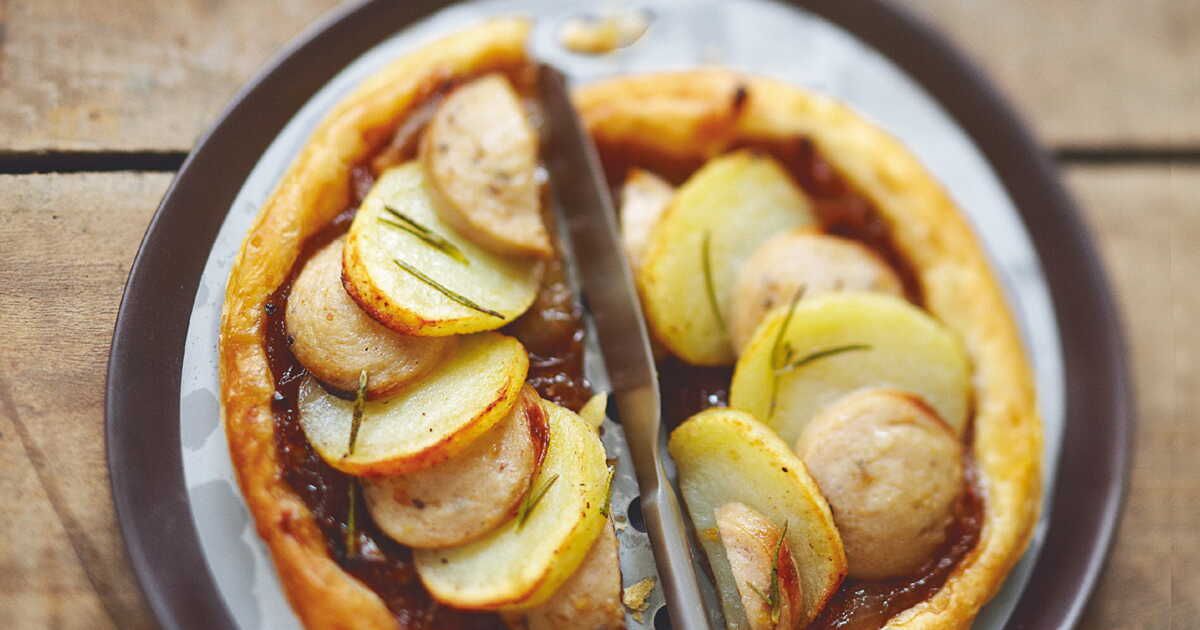 Une tarte fine au boudin blanc pour le plaisir des papilles