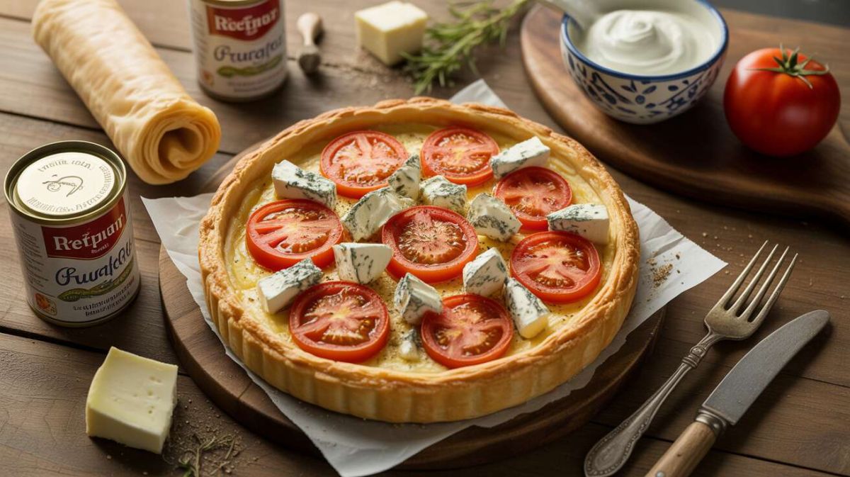 Une tarte à la tomate et au bleu qui va séduire vos invités