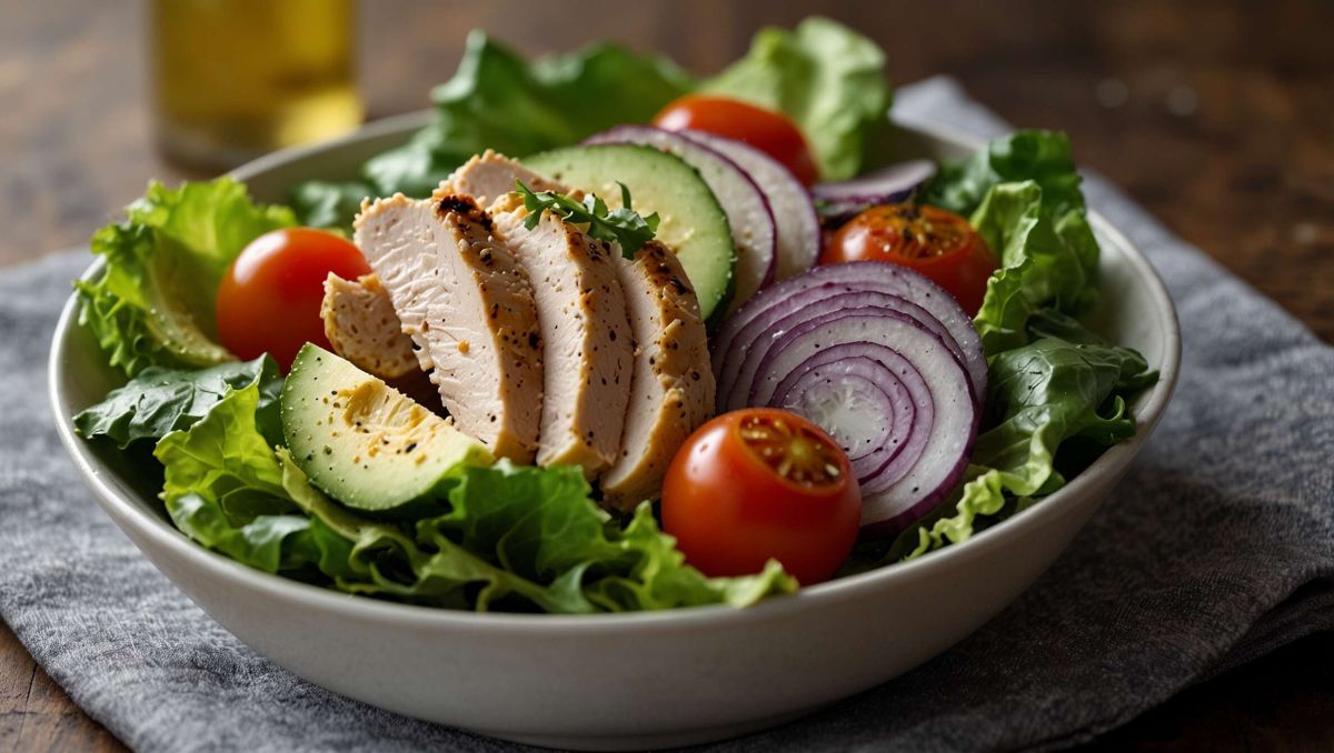 Une salade au poulet légère pour allier plaisir et diététique