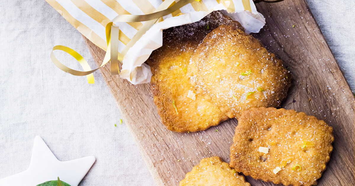 Une explosion de saveurs : shortbreads au citron vert et gingembre
