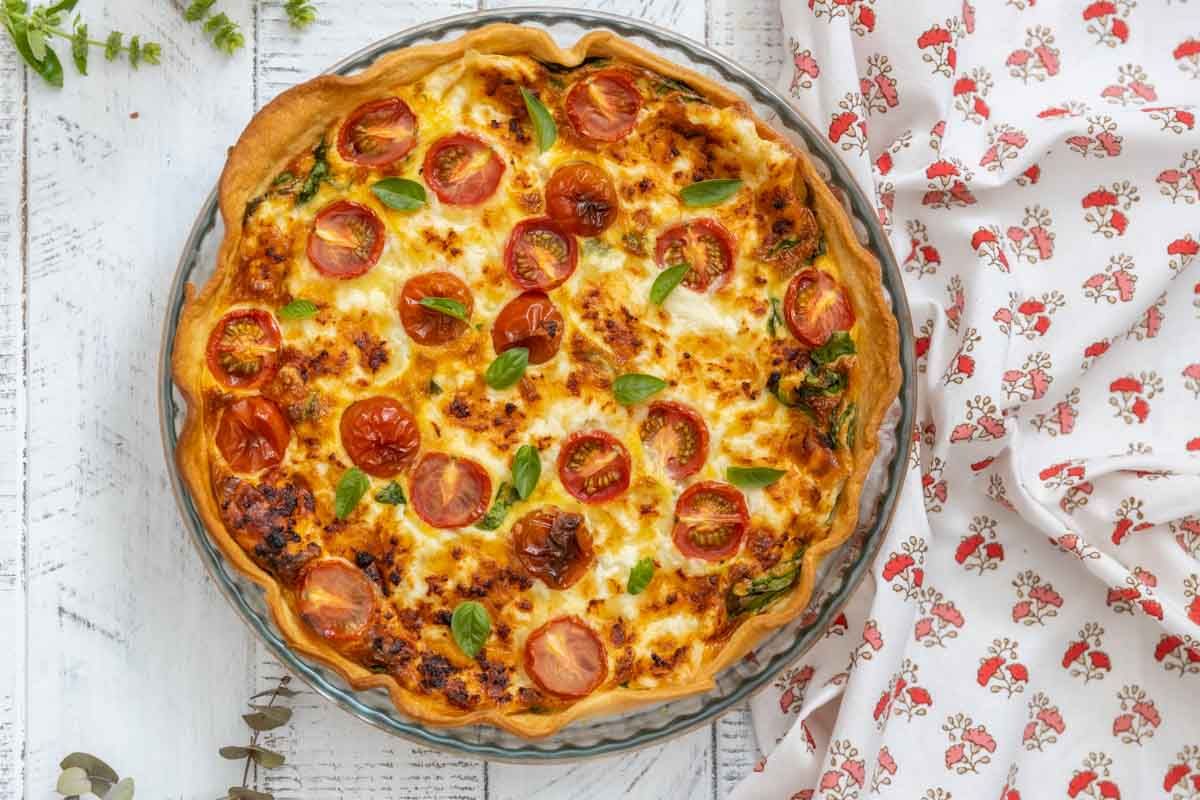 Quiche aux épinards et à la ricotta