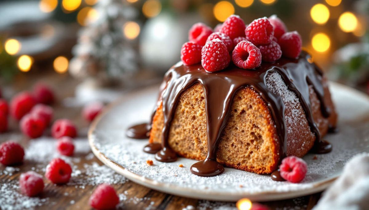 Une bûche au Nutella et framboises pour célébrer les fêtes