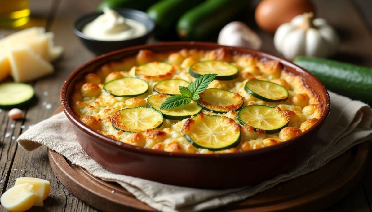 Un gratin de courgettes au four : simplicité et saveurs réunies