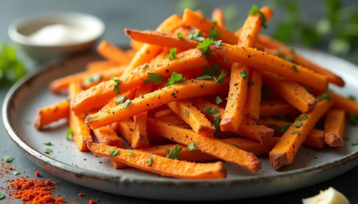 Frites de patate douce croustillantes à l’Airfryer