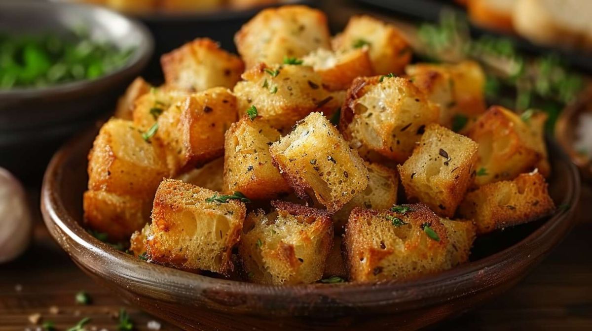 Croutons à l’ail maison : une touche croustillante pour vos plats