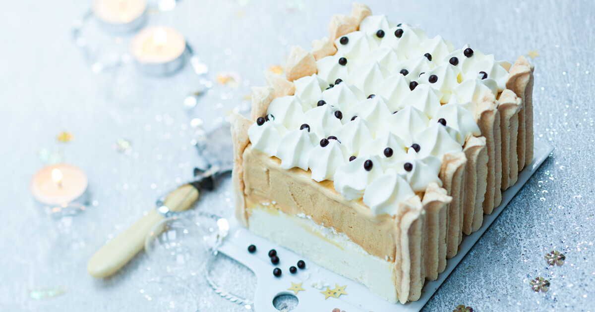 un délice festif : la bûche de noël vacherin au caramel