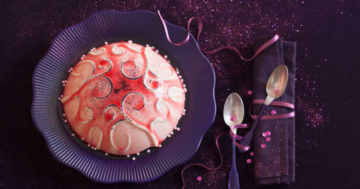 Gâteau bijou : le dôme rubis