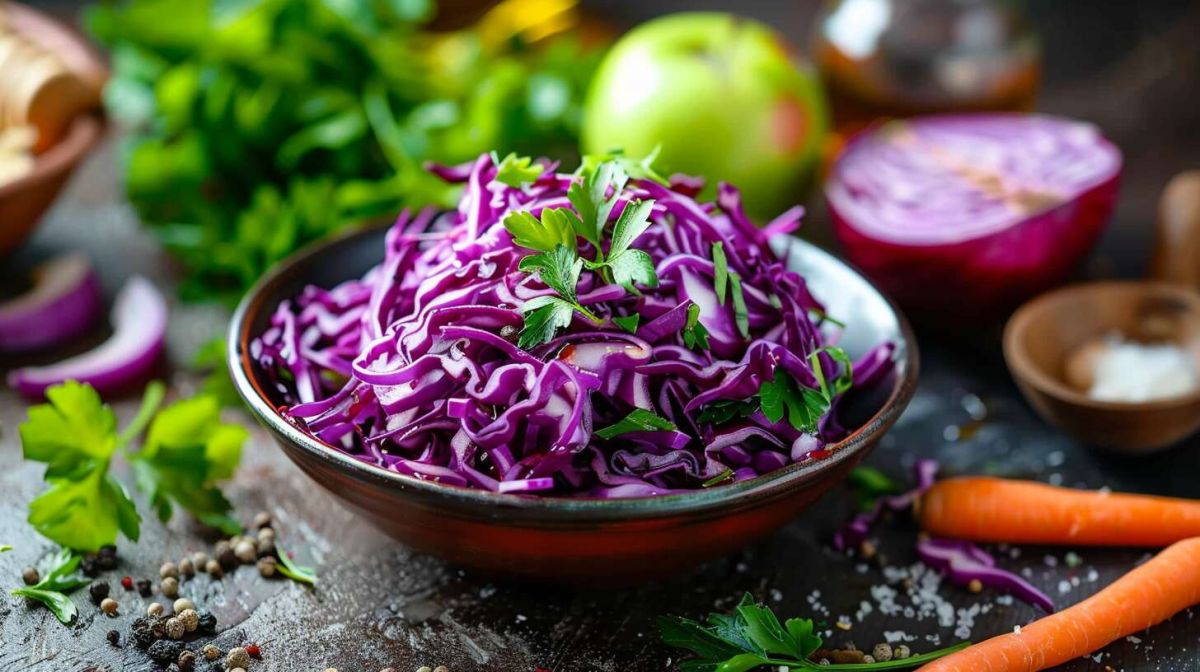 La salade de chou rouge : une explosion de fraîcheur en un instant