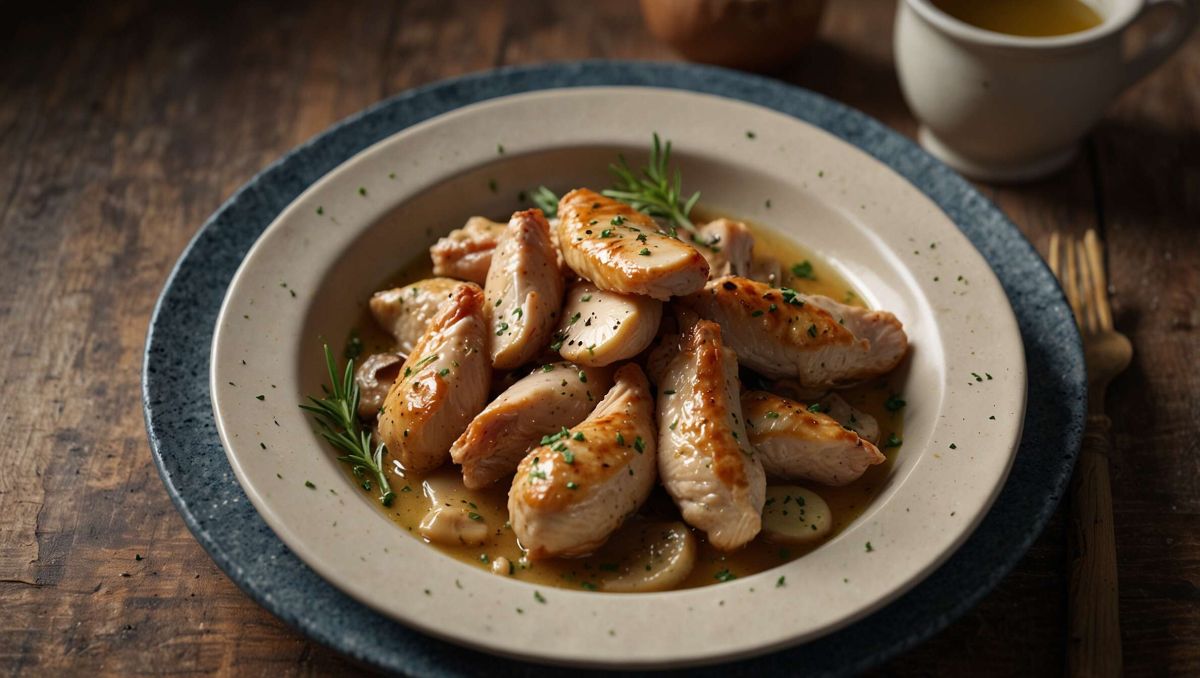 Un délice en sauce : aiguillettes de poulet à la crème