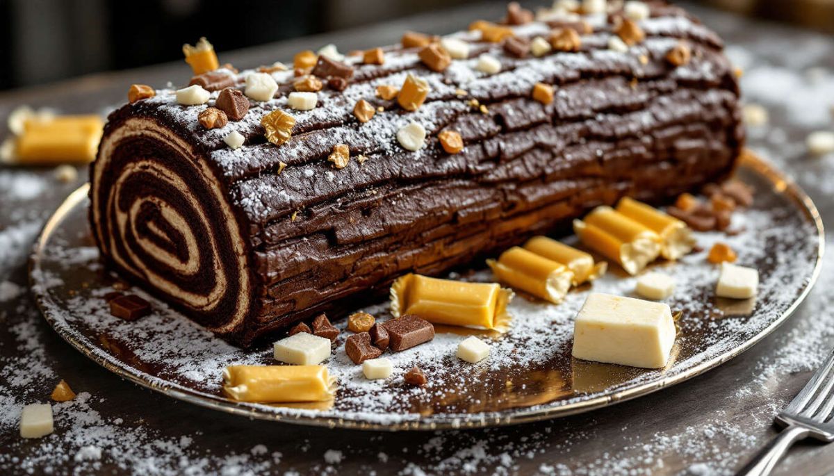 Bûche de Noël aux Carambars : un délice inattendu pour les fêtes