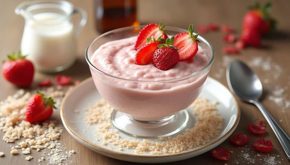 Une recette légère de riz au lait aux fraises pour égayer vos desserts