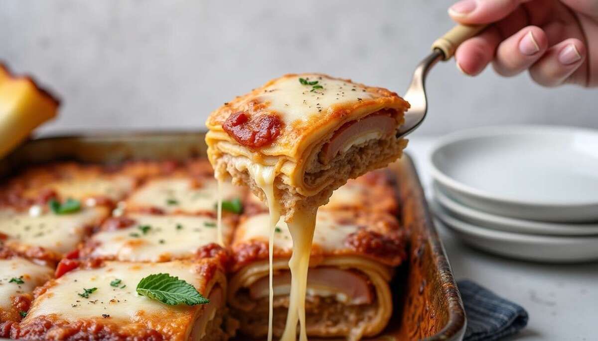 Découvrez la recette réconfortante des lasagnes au parmesan et fromage frais